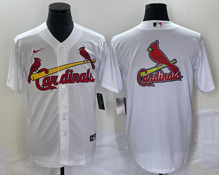 Men's St. Louis Cardinals White Home Team Jersey