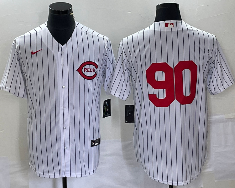 Men's Cincinnati Reds #90 White 2022 MLB at Field of Dreams Authentic Jersey