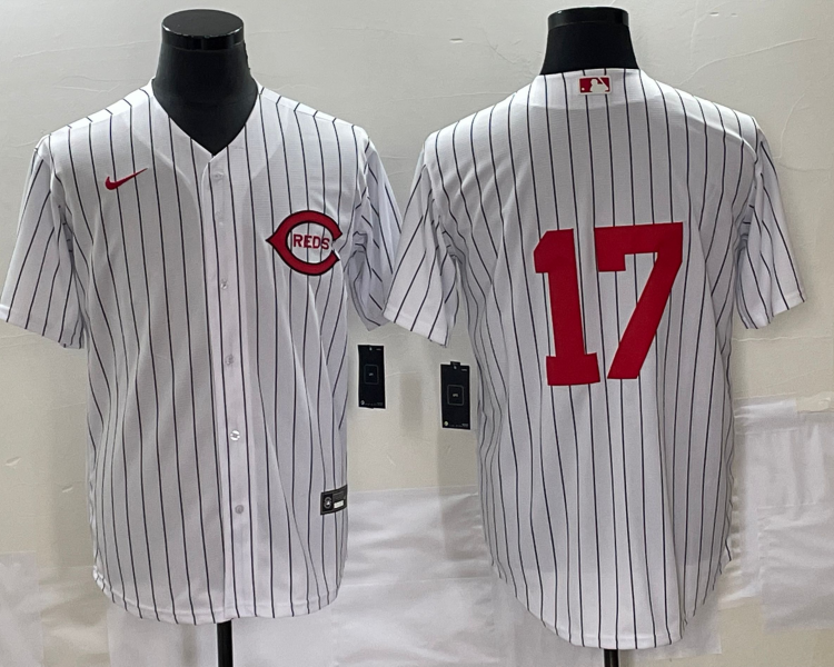 Men's Cincinnati Reds Aaron Boone #17 White 2022 MLB at Field of Dreams Authentic Jersey