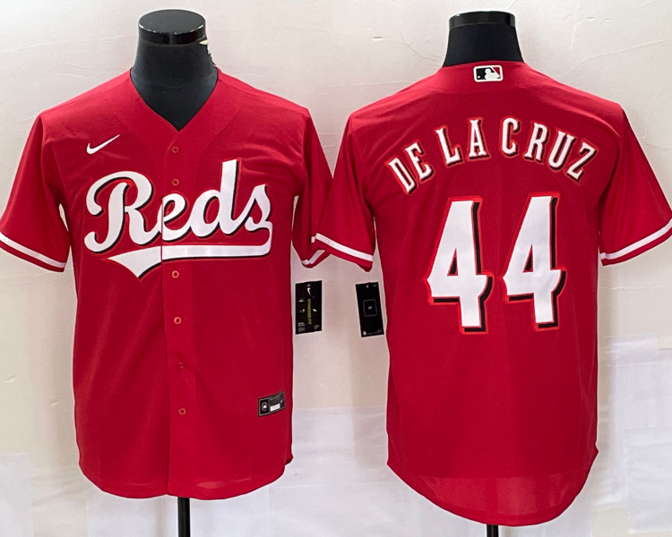 Men's Cincinnati Reds Elly De La Cruz #44 Red Alternate Jersey