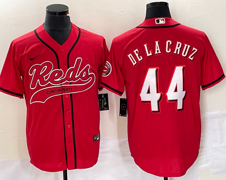 Men's Cincinnati Reds Elly De La Cruz #44 Red Jersey Joint Edition