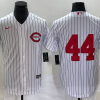 Men's Cincinnati Reds Elly De La Cruz #44 White 2022 MLB at Field of Dreams Authentic Jersey