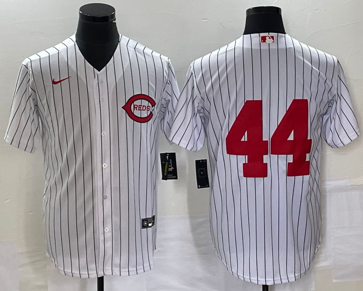 Men's Cincinnati Reds Elly De La Cruz #44 White 2022 MLB at Field of Dreams Authentic Jersey