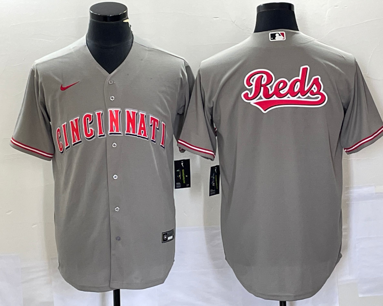 Men's Cincinnati Reds Gray Team Jersey