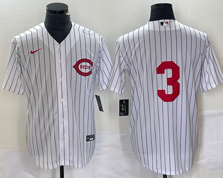 Men's Cincinnati Reds Ken Griffey Jr #3 White 2022 MLB at Field of Dreams Authentic Jersey