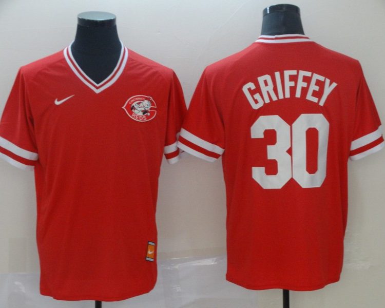 Men's Cincinnati Reds Ken Griffey Jr. #30 Red Authentic Jersey