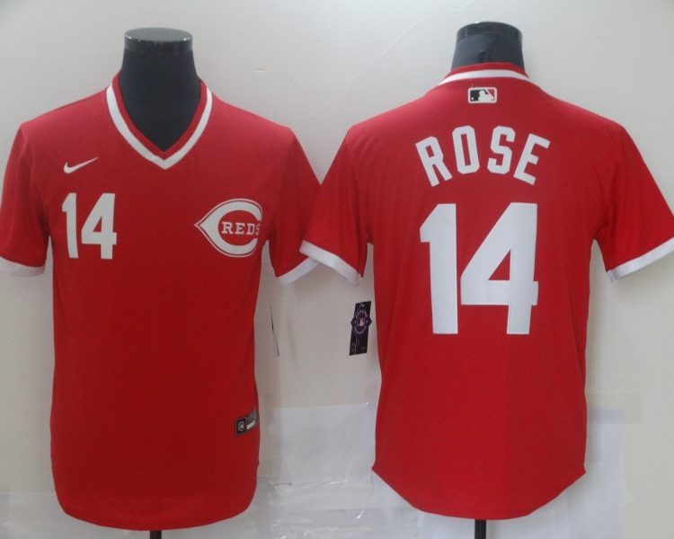 Men's Cincinnati Reds Pete Rose #14 Red Jersey
