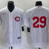 Men's Cincinnati Reds TJ Friedl #29 White 2022 MLB at Field of Dreams Authentic Jersey