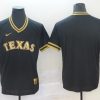 Men's Texas Rangers Black Blank Jersey