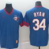 Men's Texas Rangers Nolan Ryan #34 Blue Jersey