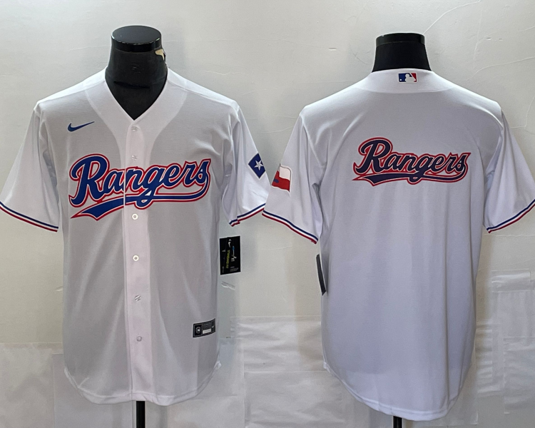 Men's Texas Rangers White Home Jersey