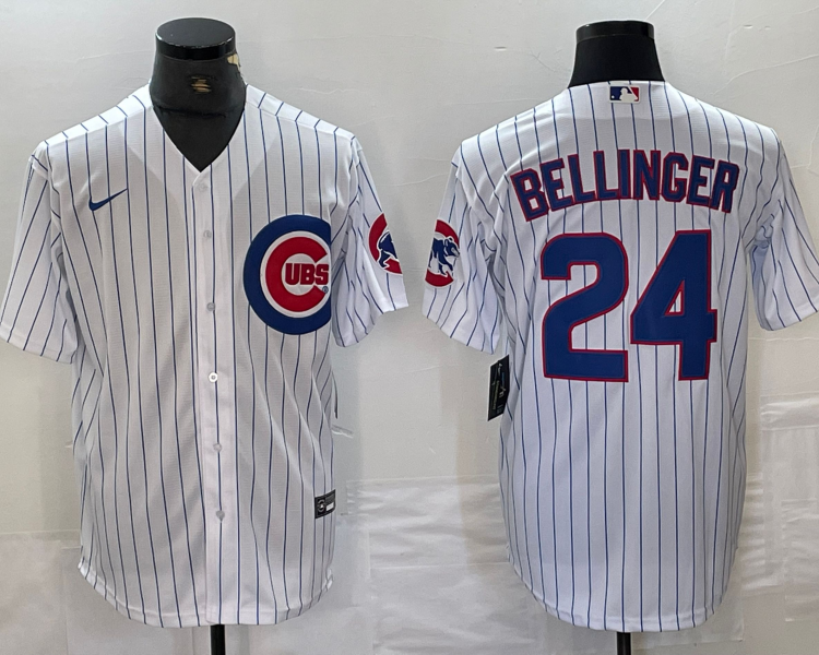 Men's Chicago Cubs Cody Bellinger #24 White Home Limited Jersey