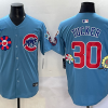 Men's Chicago Cubs Kyle Tucker #30 Light Blue Limited Jersey