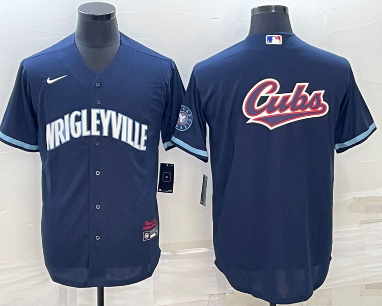 Men's Chicago Cubs Navy City Connect Jersey