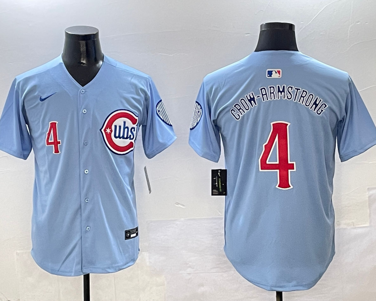 Men's Chicago Cubs Pete Crow-Armstrong #4 Blue 2nd Alternate Limited Jersey