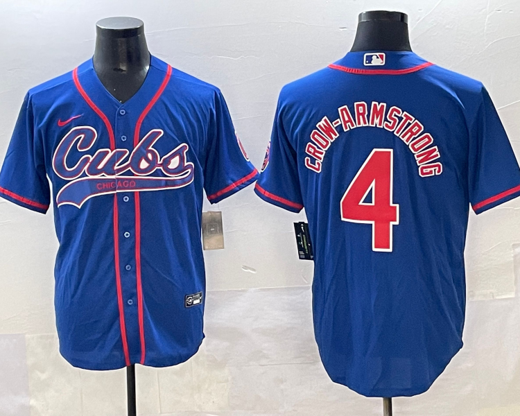 Men's Chicago Cubs Pete Crow-Armstrong #4 Royal Jersey