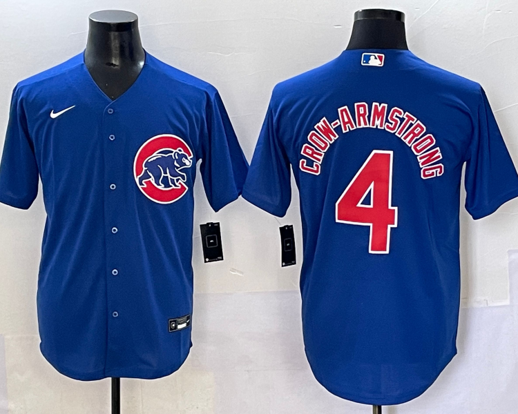 Men's Chicago Cubs Pete Crow-Armstrong #4 Royal Limited Jersey
