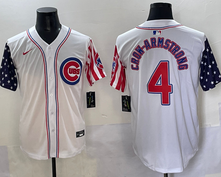 Men's Chicago Cubs Pete Crow-Armstrong #4 White Alternate Limited Jersey