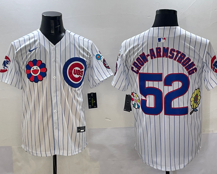 Men's Chicago Cubs Pete Crow-Armstrong #52 White Jersey