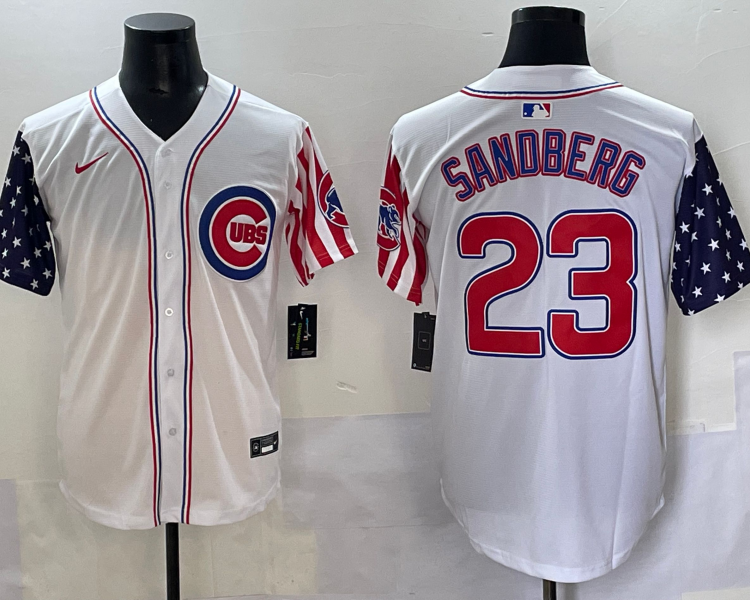Men's Chicago Cubs Ryne Sandberg #23 White Alternate Limited Jersey