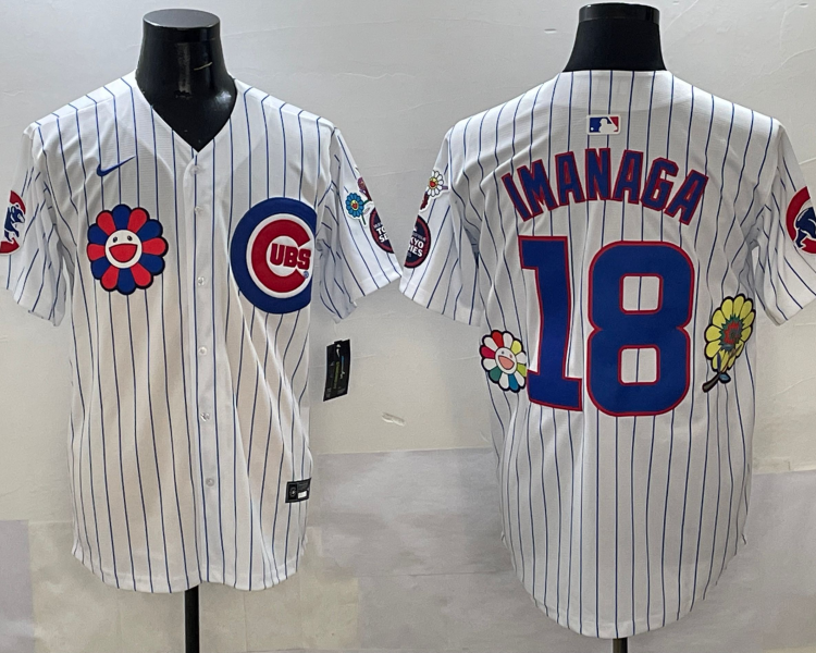Men's Chicago Cubs Shota Imanaga #18 White Jersey