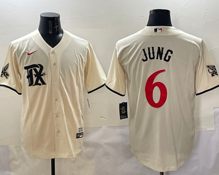 Men's Texas Rangers Josh Jung #6 Cream City Connect Limited Jersey