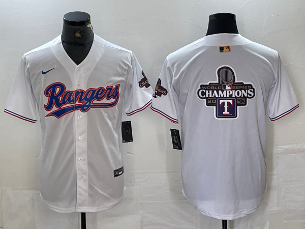 Men's Texas Rangers White 2024 Gold Collection Jersey