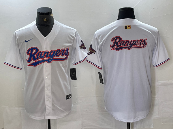 Men's Texas Rangers White 2024 Gold Collection Limited Jersey
