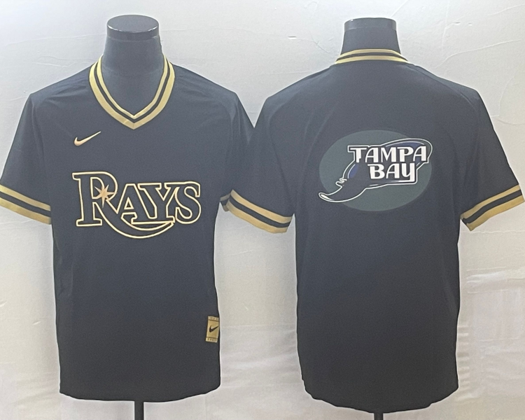 Men's Tampa Bay Rays Black Team Jersey