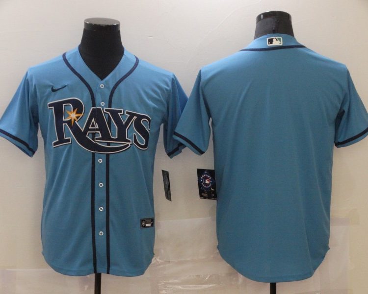 Men's Tampa Bay Rays Blue Blank Jersey