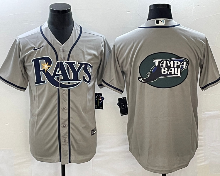 Men's Tampa Bay Rays Gray Team Jersey