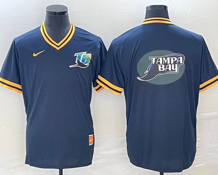 Men's Tampa Bay Rays Navy Team Jersey