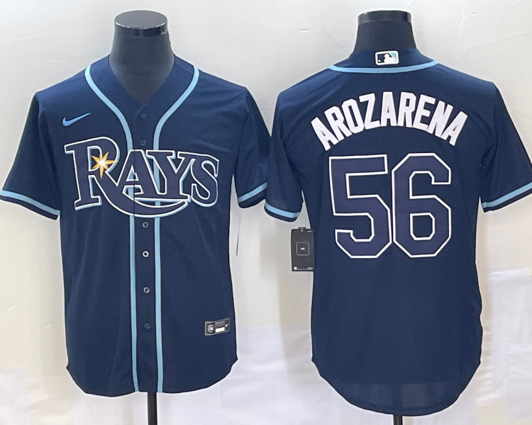 Men's Tampa Bay Rays Randy Arozarena #56 Navy Jersey