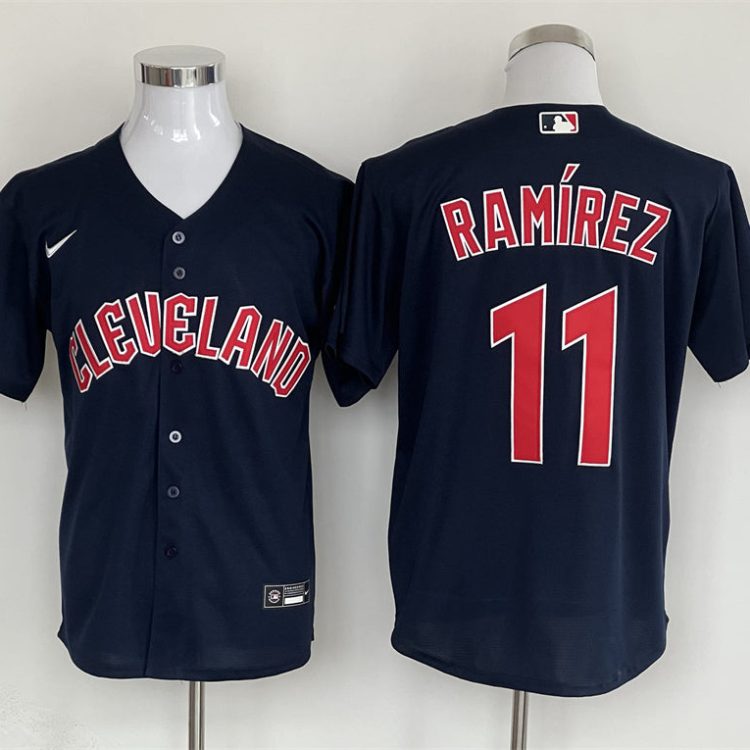 Men's Cleveland Guardians José Ramírez Nike Navy Jersey