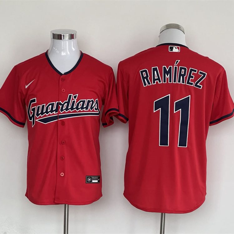 Men's Cleveland Guardians José Ramírez Nike Red Jersey