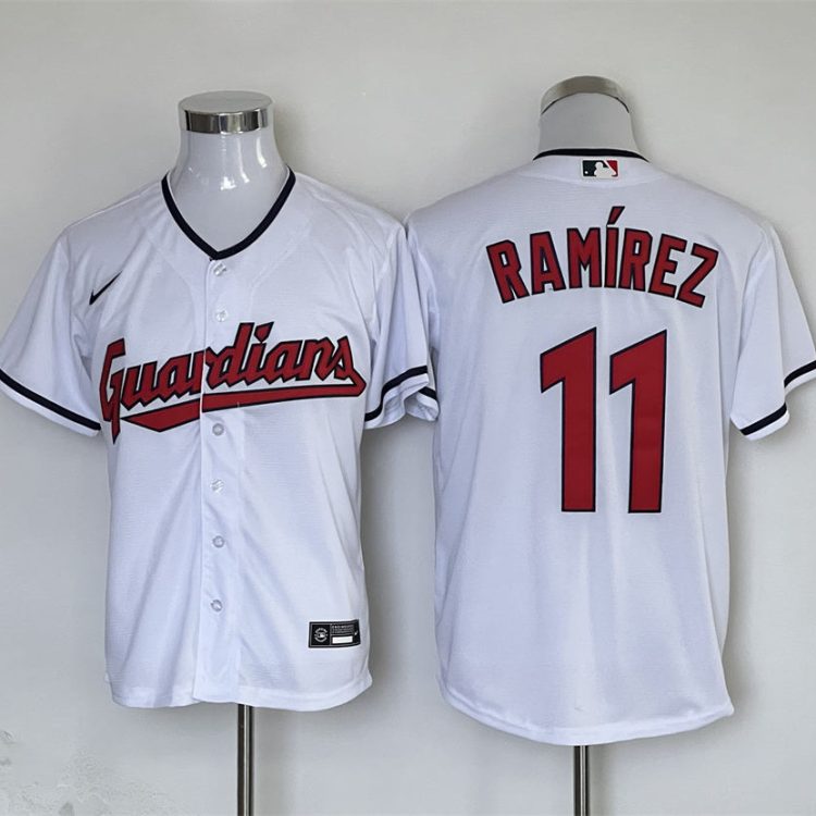 Men's Cleveland Guardians José Ramírez Nike White Jers