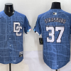 Men's Washington Nationals Stephen Strasburg #37 Blue 2025 City Connect Limited Jersey