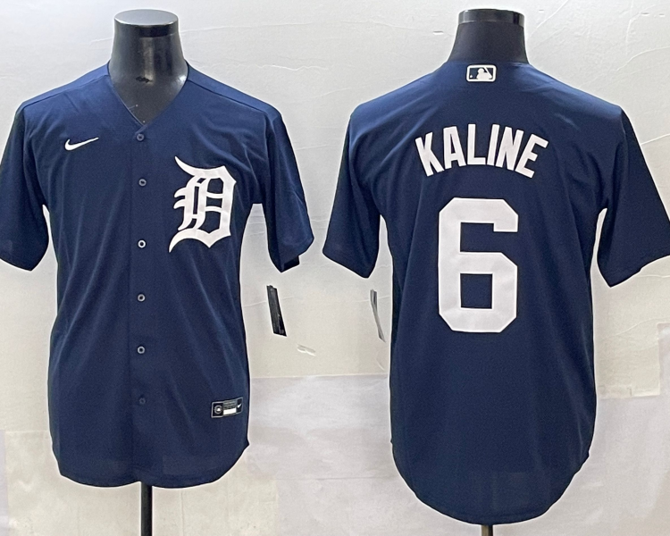 Men's Detroit Tigers Al Kaline #6 Navy Limited Jersey