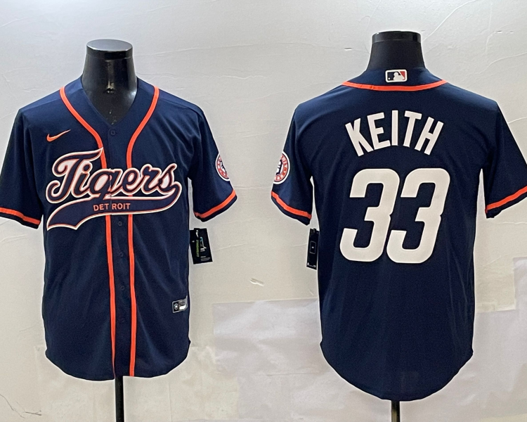 Men's Detroit Tigers Colt Keith #33 Navy Jersey