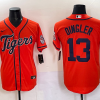 Men's Detroit Tigers Dillon Dingler #13 Orange Limited Jersey