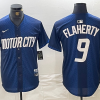 Men's Detroit Tigers Jack Flaherty #9 Navy 2024 City Connect Limited Jersey
