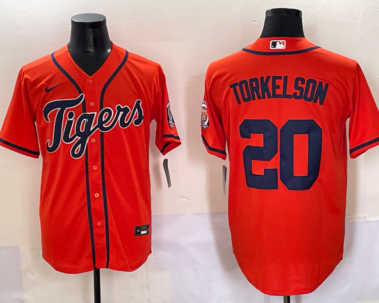 Men's Detroit Tigers Spencer Torkelson #20 Orange Limited Jersey
