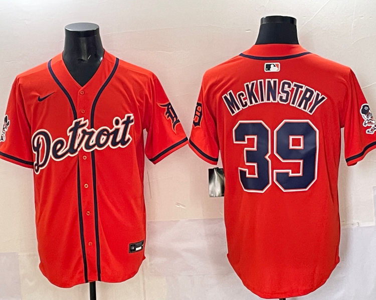 Men's Detroit Tigers Zach McKinstry #39 Orange Limited Jersey