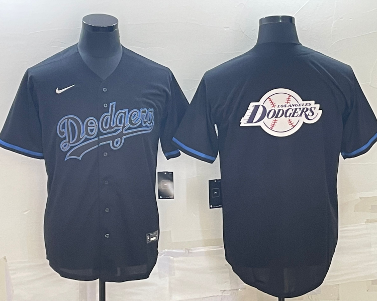 Men's Los Angeles Dodgers Baseball Jersey Black