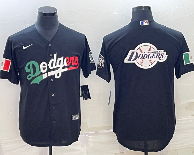 Men's Los Angeles Dodgers Black Alternate Name Jersey