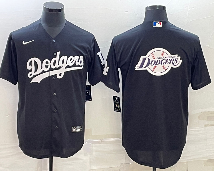 Men's Los Angeles Dodgers Black Collection Jersey