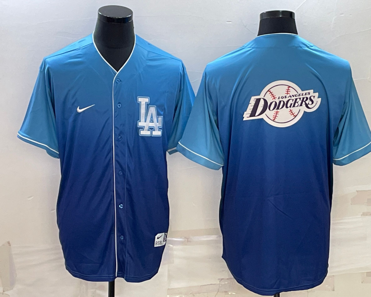 Men's Los Angeles Dodgers Blue Authentic Patch Jersey