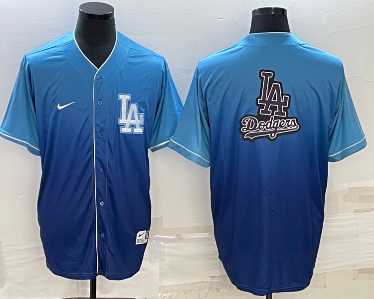 Men's Los Angeles Dodgers Blue Blank Jersey