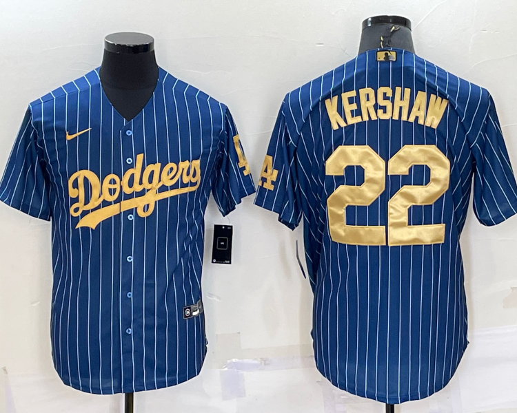 Men's Los Angeles Dodgers Clayton Kershaw #22 Blue Jersey