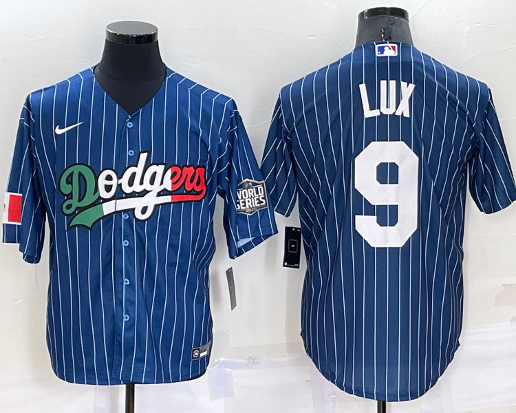 Men's Los Angeles Dodgers Gavin Lux #9 Blue Alternate Jersey
